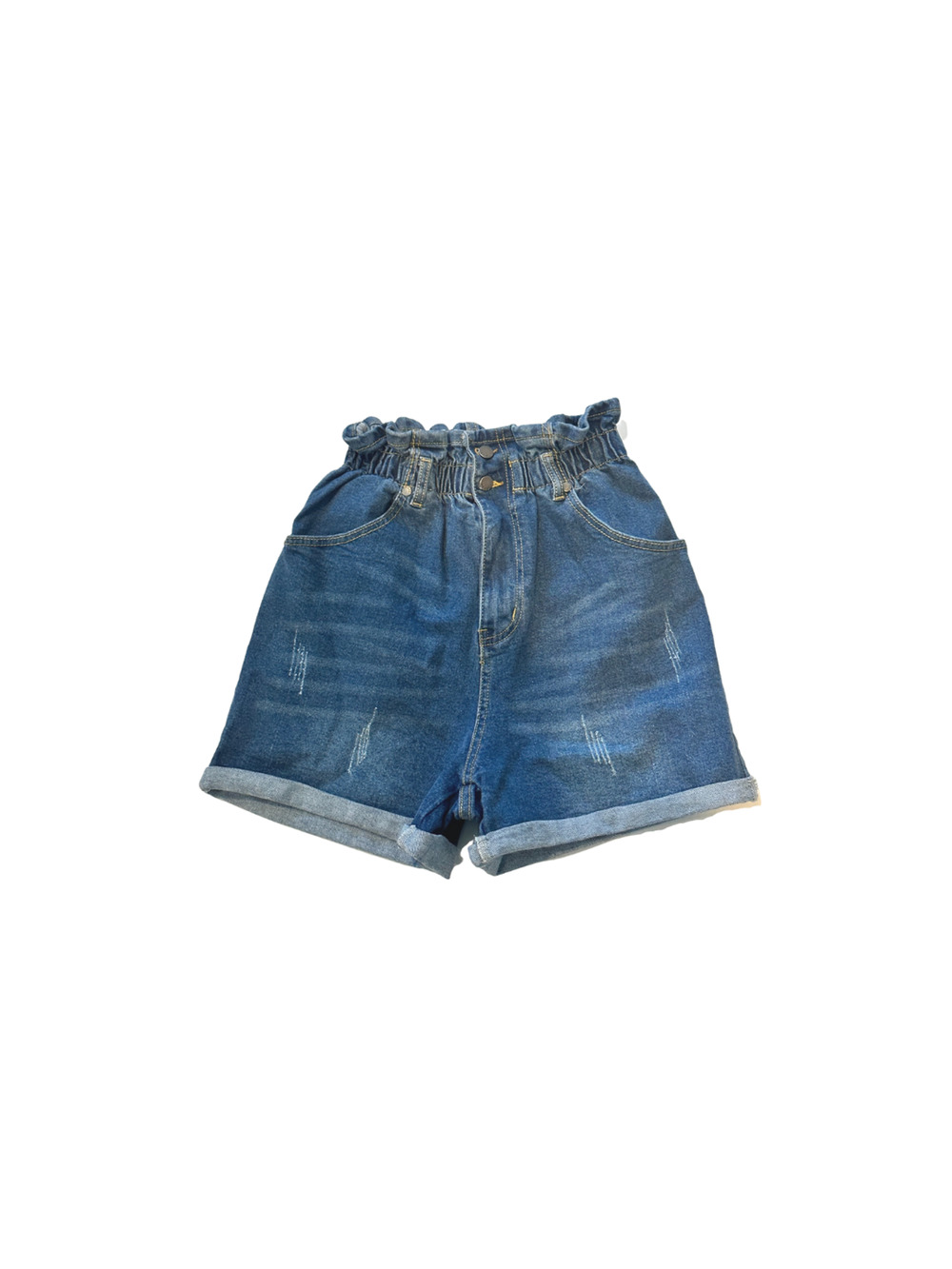 The Style Between Us Paperbag High Rise Denim Shorts M